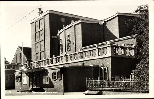 Ak Vlaardingen Südholland, Stadsgehoorzaal