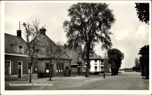 Ak Schoonrewoerd Utrecht Niederlande, Gemeentehuis