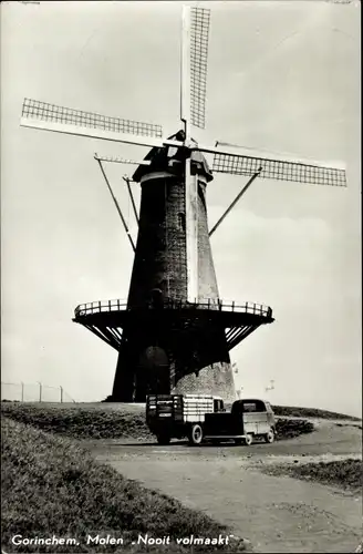 Ak Gorinchem Südholland Niederlande, Molen Nooit volmaakt