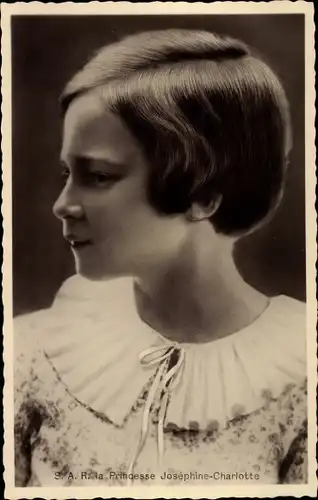 Ak S.A.R. la Princesse Josephine Charlotte de Belgique, Portrait