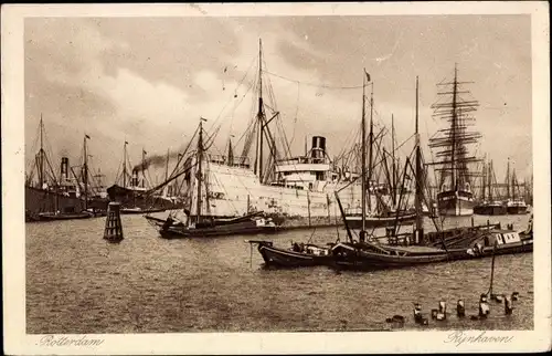 Ak Rotterdam Südholland Niederlande, Rijnhaven