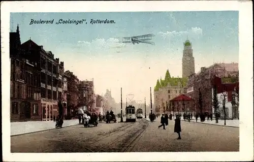 Ak Rotterdam Südholland Niederlande, Boulevard Coolsingel