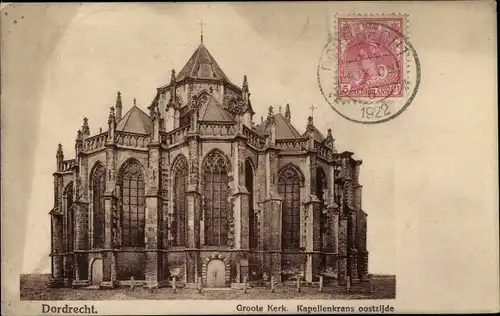 Ak Dordrecht Südholland Niederlande, Groote Kerk, Kapellenkrans