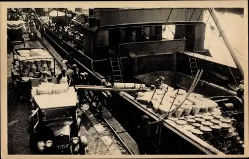 Ak Rotterdam Südholland Niederlande, Voorhaven, Export of fruit