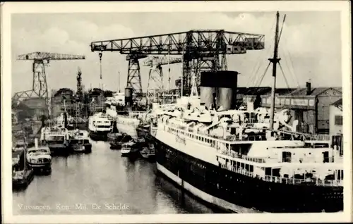 Ak Vlissingen Zeeland Niederlande, Kon. Mij. De Schelde