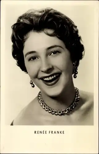 Ak Sängerin Renée Franke, Portrait