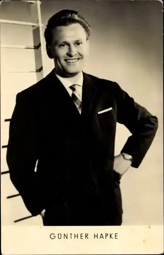 Ak Schauspieler Günter Hapke, Portrait