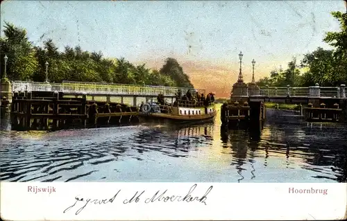 Ak Rijswijk Südholland Niederlande, Hoornbrug