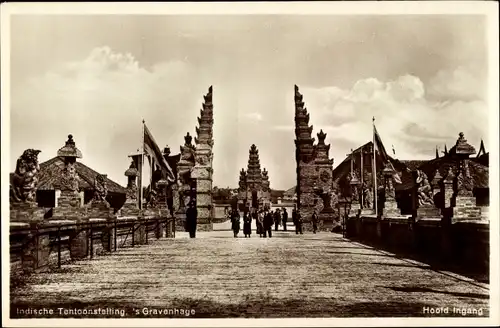 Ak 's Gravenhage Den Haag Südholland, Indische Tentoonstelling, Hoofd Ingang