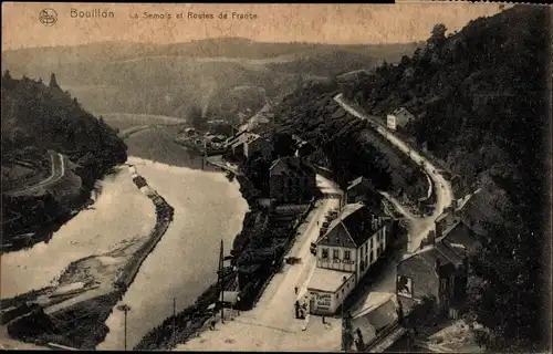 Ak Bouillon Luxemburg Wallonien, La Semois et Routes de France