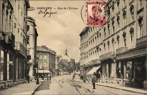 Ak Charleroi Wallonien Hennegau, Rue de l'Ecluse