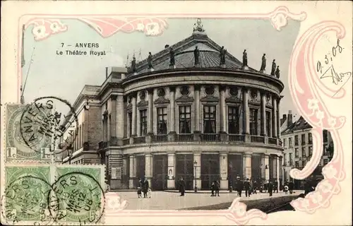 Ak Anvers Antwerpen Flandern, La Theatre Royal