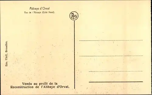 Ak Orval Florenville Wallonien Luxemburg, Abbaye d'Orval, Vue de l'Abbaye, Cote Nord