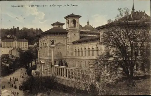 Ak Lausanne Kanton Waadt, L'Université et le Collège de la Barre