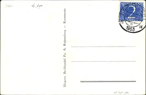 Ak Krommenie Zaanstad Nordholland Niederlande, Oude Gevel Z. Hoofdstraat