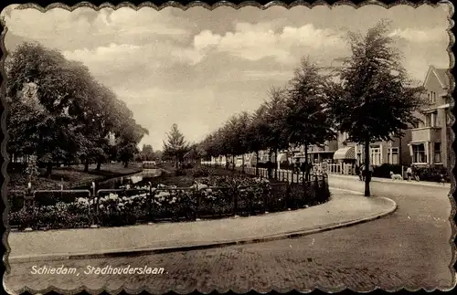 Ak Schiedam Südholland Niederlande, Stadhouderslaan