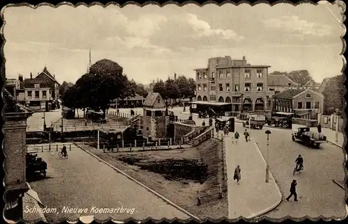 Ak Schiedam Südholland Niederlande, Nieuwe Koemartbrug