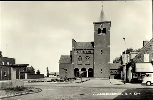 Ak Zevenbergse Hoek Nordbrabant, R. K. Kerk