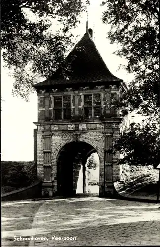 Ak Schoonhoven Südholland Niederlande, Veerpoort