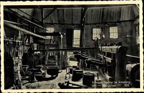 Ak Frohnau Annaberg Buchholz im Erzgebirge, Der alte Hammer in Frohnau, Frohnauer Hammer