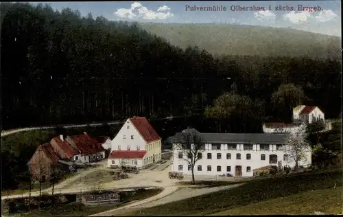 Ak Olbernhau im Erzgebirge, Pulvermühle