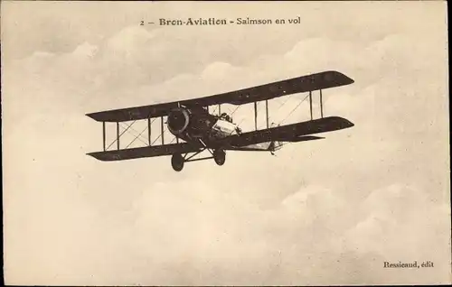 Ak Bron Aviation, Salmson en vol, Zivilflugzeug, Doppeldecker