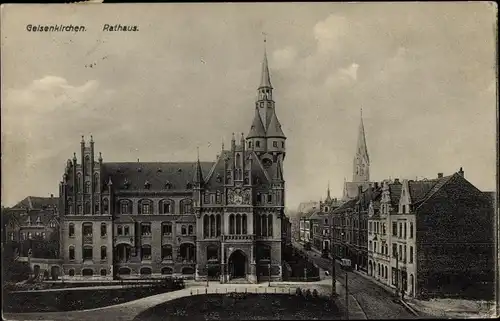 Ak Gelsenkirchen im Ruhrgebiet, Rathaus