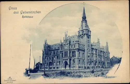 Ak Gelsenkirchen im Ruhrgebiet, Rathaus