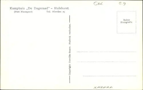 Ak Hoophuizen Hulshorst Gelderland, Kamphuis de Dageraad, Billardtisch, Garten, Terrasse