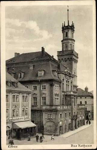 Ak Löbau in der Oberlausitz Sachsen, Rathaus