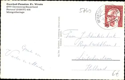 Ak Oeventrop Arnsberg im Sauerland, Panorama