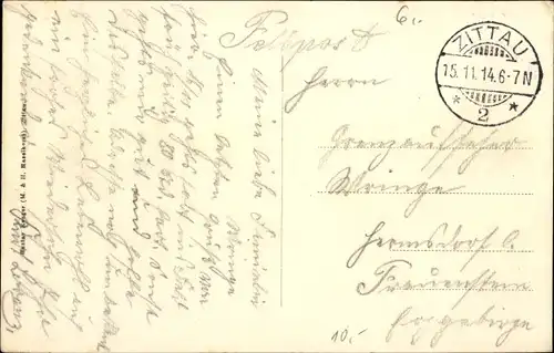 Ak Zittau in der Oberlausitz, Marktplatz, Straßenbahn, Pferdekutsche