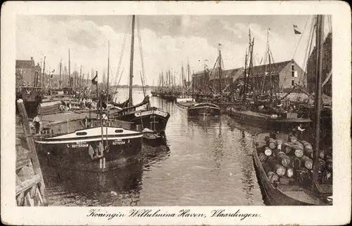 Ak Vlaardingen Südholland, Koningin Wilhelmina Haven