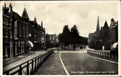 Ak Vlaardingen Südholland, Binnensingel vanaf Tunnel