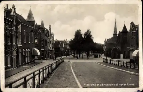 Ak Vlaardingen Südholland, Binnensingel vanaf Tunnel