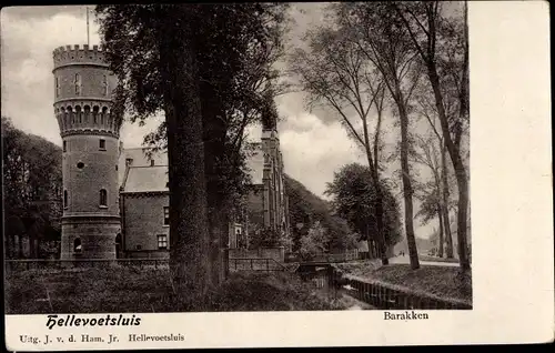 Ak Hellevoetsluis Südholland, Barakken