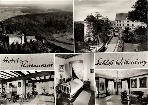 Ak Ergenzingen Rottenburg am Neckar, Schloss Weltenburg, Hotel-Restaurant, Inneres