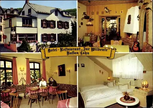 Ak Nassau an der Lahn, Hotel-Restaurant Zur Wildente, Inneres