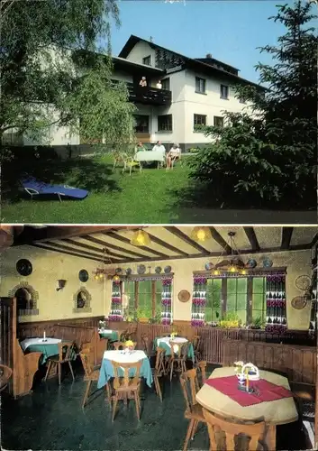 Ak Großmaischeid Dierdorf im Westerwald, Hotel-Pension Tannenhof, Inneres