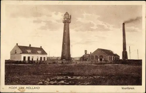 Ak Hoek van Holland Rotterdam Südholland Niederlande, Vuurtoren