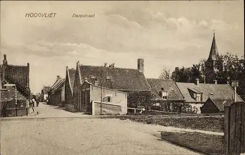 Ak Hoogvliet Rotterdam Südholland Niederlande, Dorpstraat