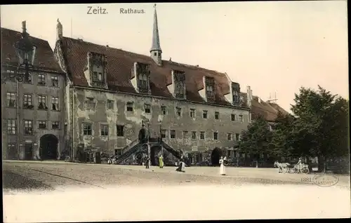 Ak Zeitz im Burgenlandkreis, Rathaus