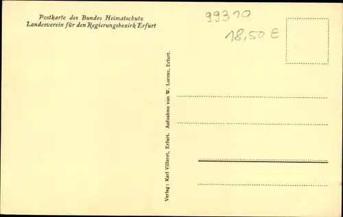 Ak Holzhausen Amt Wachsenburg in Thüringen, Partie auf der Dorfstraße