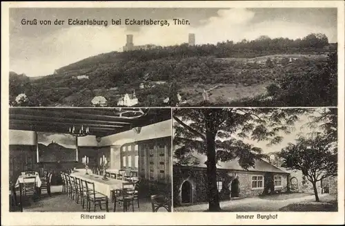 Ak Eckartsberga Burgenlandkreis Thüringen, Eckartsburg, Rittersaal, Innerer Burghof