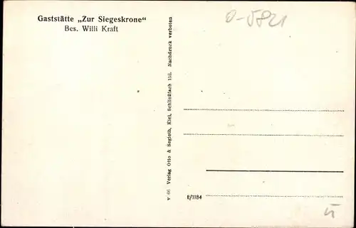 Ak Neunheilingen in Thüringen, Gaststätte Zur Siegeskrone