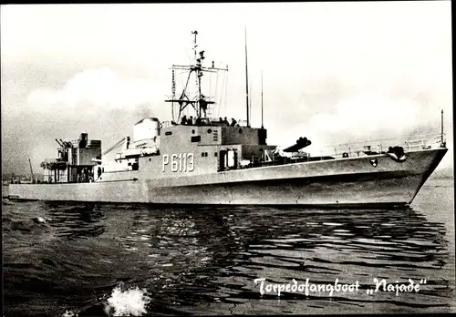 Ak Deutsches Kriegsschiff, Najade, P 6113, Torpedofangboot, Bundesmarine