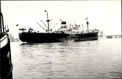 Foto Ak Portugiesisches Frachtschiff Borba, Sociedade Geral de Navegação