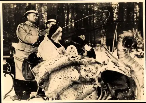 Ak s Gravenhage Den Haag, Juliana der Niederlande, Prinzessin Beatrix, Pferdeschlitten, 1940