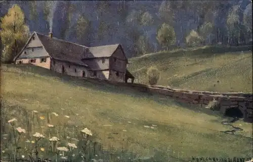 Künstler Ak Hansi, J. J. Waltz, Wangenbourg Wangenburg Elsass Bas Rhin