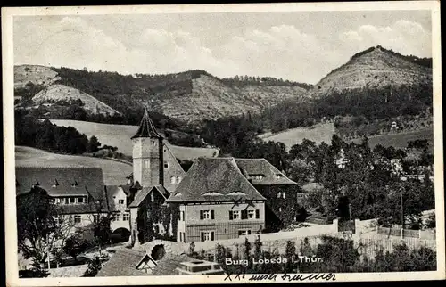 Ak Lobeda Jena Thüringen, Burg